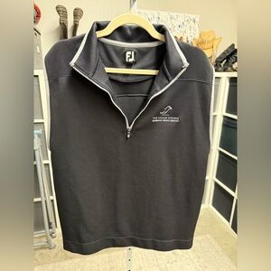 FootJoy Black Quarter-Zip Sweater Vest The Ocean Course Hammock Beach Resort